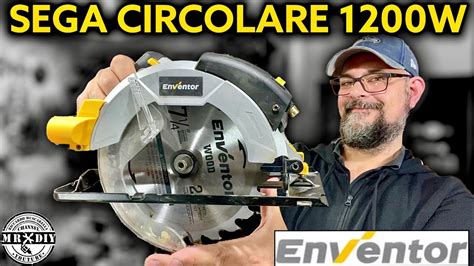 Sega circolare per legno da 1200W ENVENTOR. Potente e 